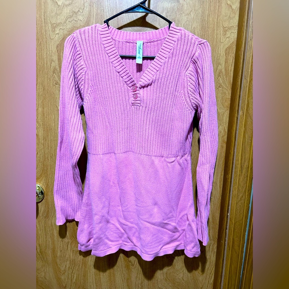 LA Blues Pink Sweater Size Large